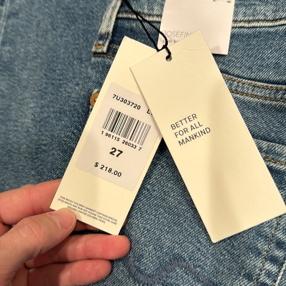 7FAMK NWT Luxe Vintage Josefina in Lyme. - Picture 5 of 13